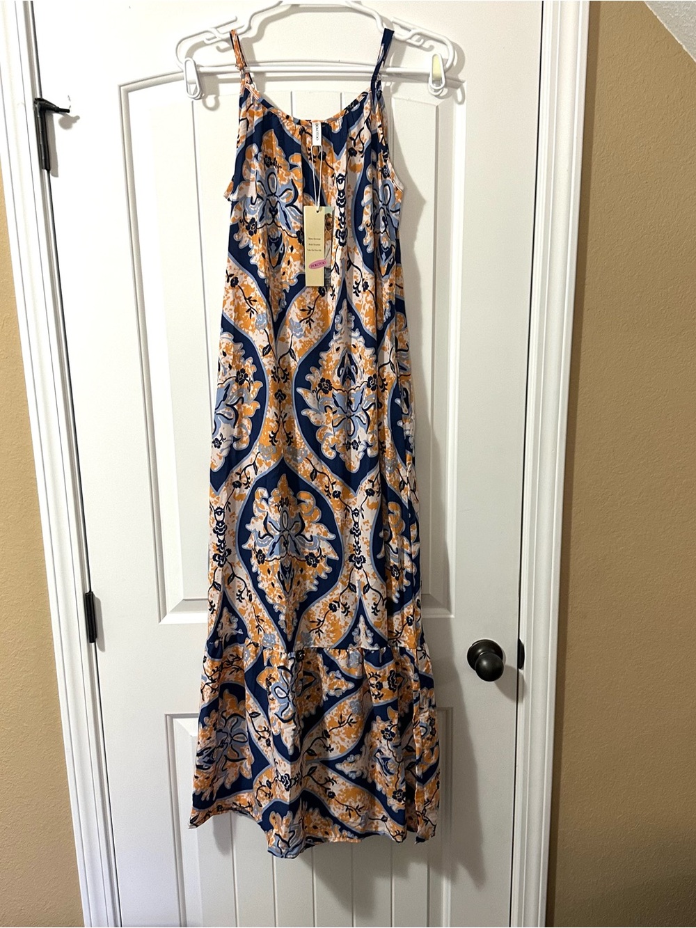 Women’s Dokotoo sleeveless boho maxi dress size medium